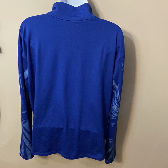 Nike Running Dri-Fit Quarter Zip Womens Royal Blue Athletic Top EUC size M - Picture 5 of 9
